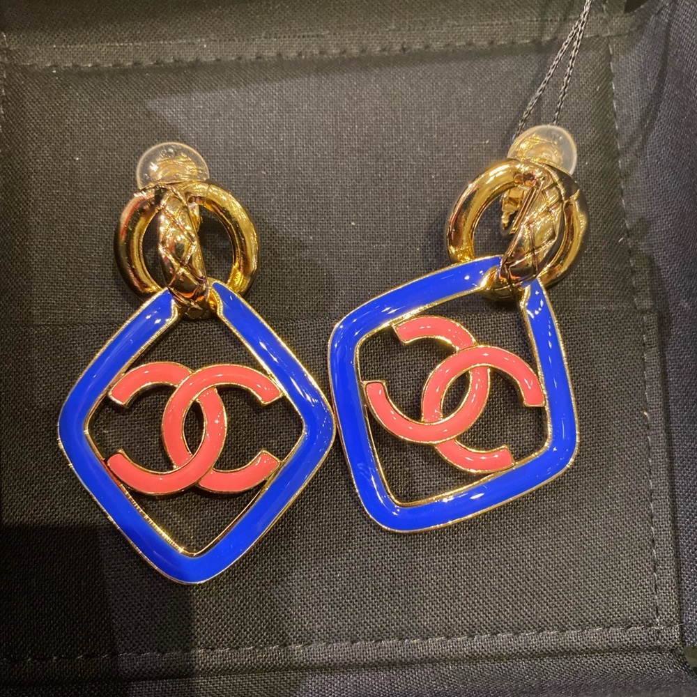 NWT Chanel statement earrings brand new in box.